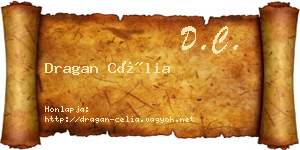 Dragan Célia névjegykártya
